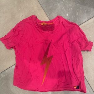 Aviator nation bolt cropped tee